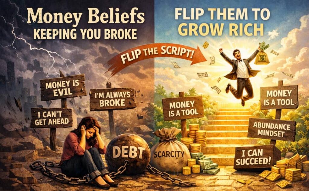Three Money Beliefs Keeping You Broke And How To Flip Them