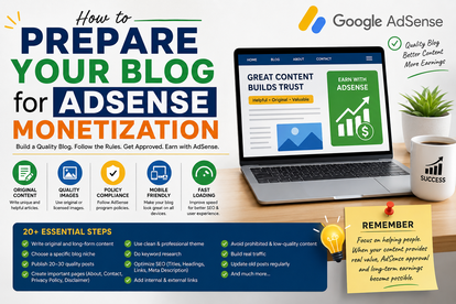 ways to prepare for adsense monetisation
